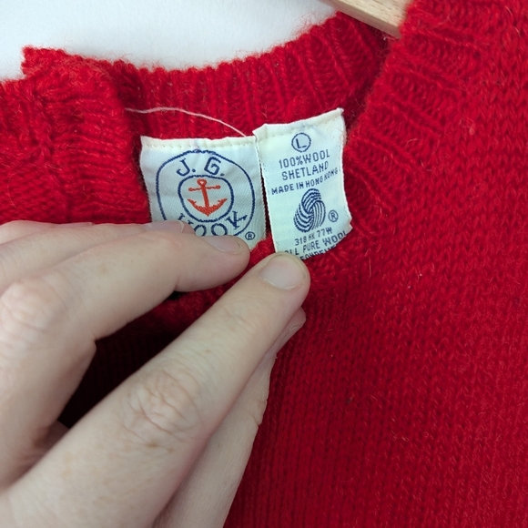 Vintage Shetland Wool Embroidered Teddy Bear Sweater Vest - Picture 13 of 13